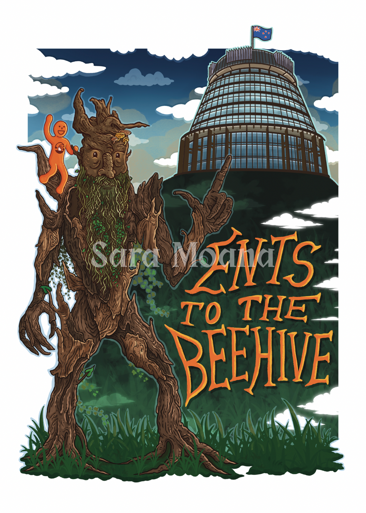 'Ents to the Beehive' Print Lord of the Rings x Election 2026
