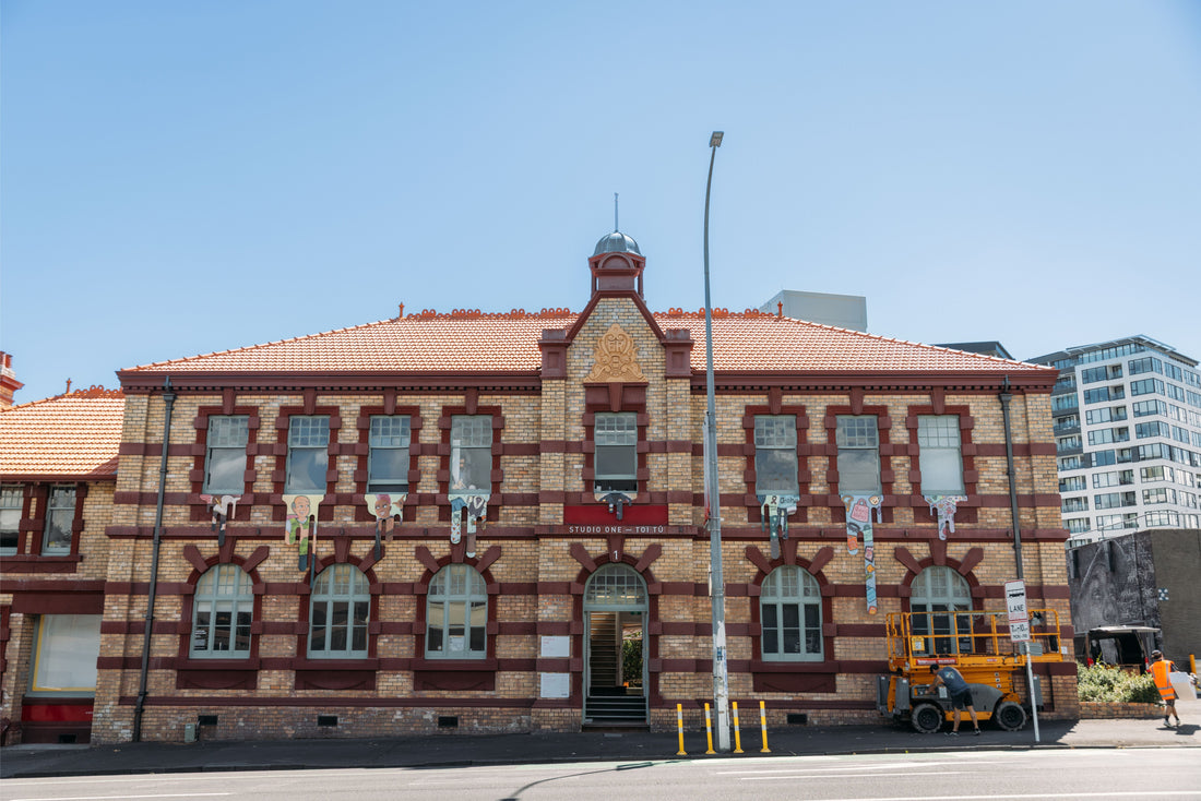 Public Installation for Auckland Council: Proud Centres and Studio One Toi Tū | Auckland Pride on Studio One Toi Tū, 1 Ponsonby Road (February 2026)