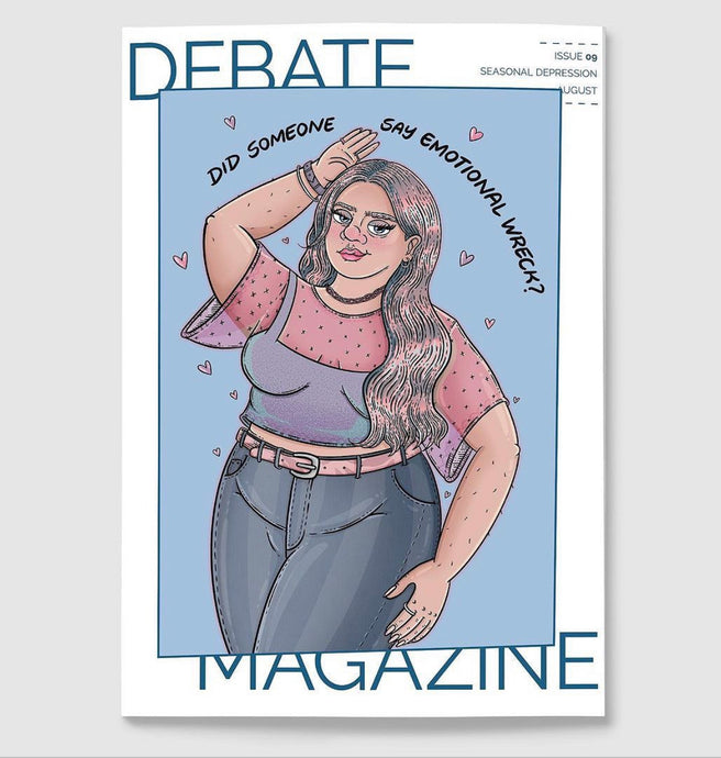 Front Cover for AUT's Debate Magazine Issue #9 (August 2023)