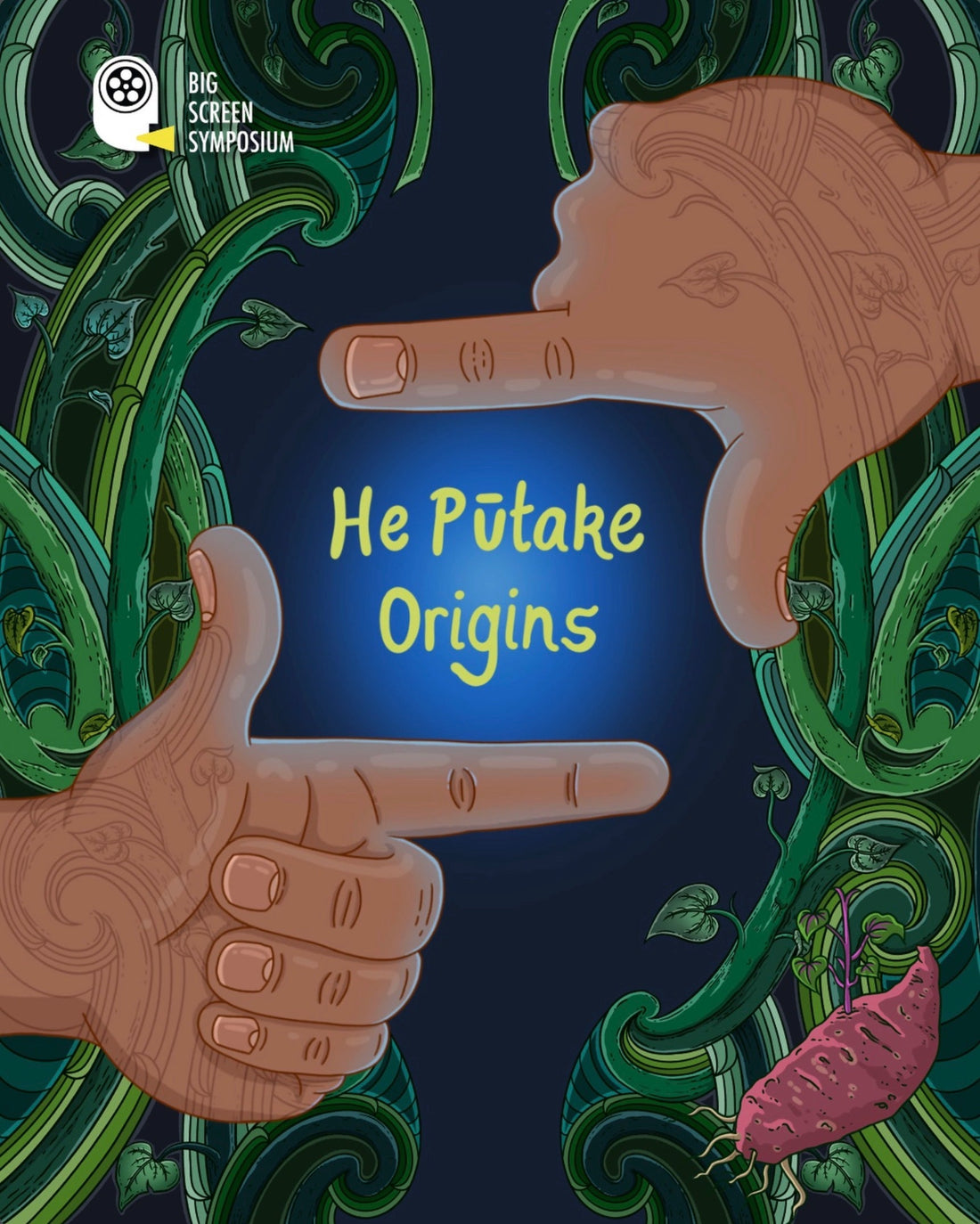 Illustration for Big Screen Symposium 2026’s ‘He Pūtake | Origins’ 2-Day Event (July 2026)