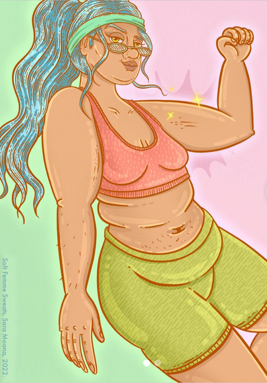 'Soft Femme Sweats' Middle Cover for Salient Magazine #21 (September 2022)