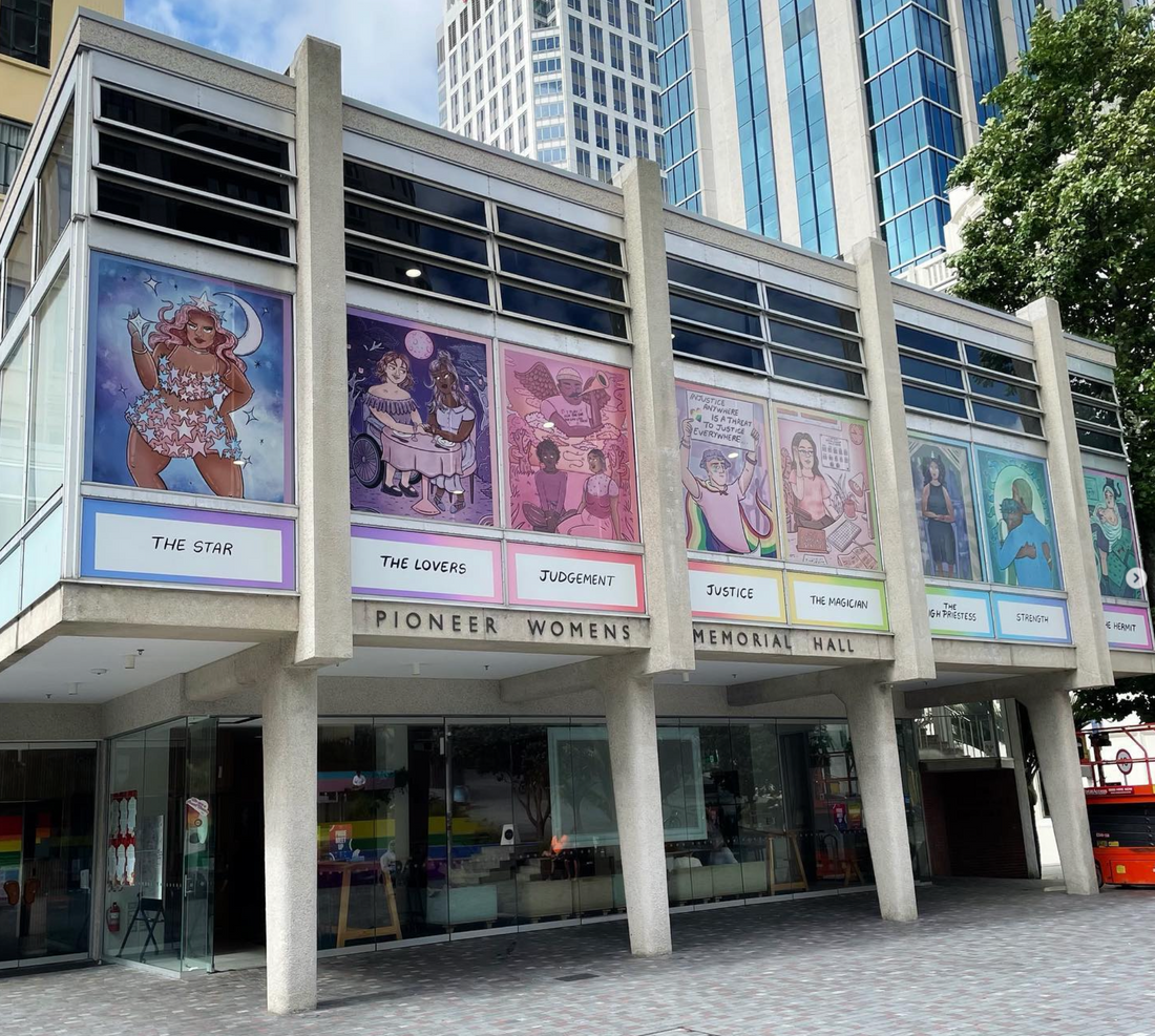 Public Installation for Auckland Council | AucklandPride on Ellen Melville Centre (February 2023)