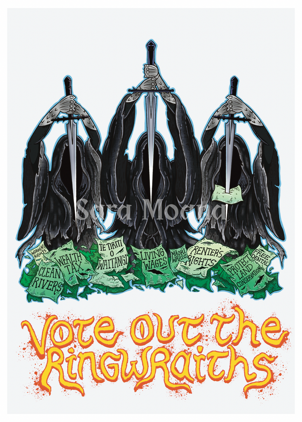 'Vote out the Ringwraiths' Print Lord of the Rings x Election 2026