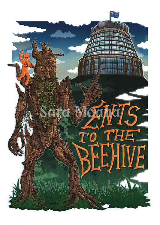 'Ents to the Beehive' Print Lord of the Rings x Election 2026